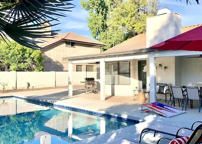 Ferienhaus Beautiful 5-bdrm Vacation Wheated Pool *
